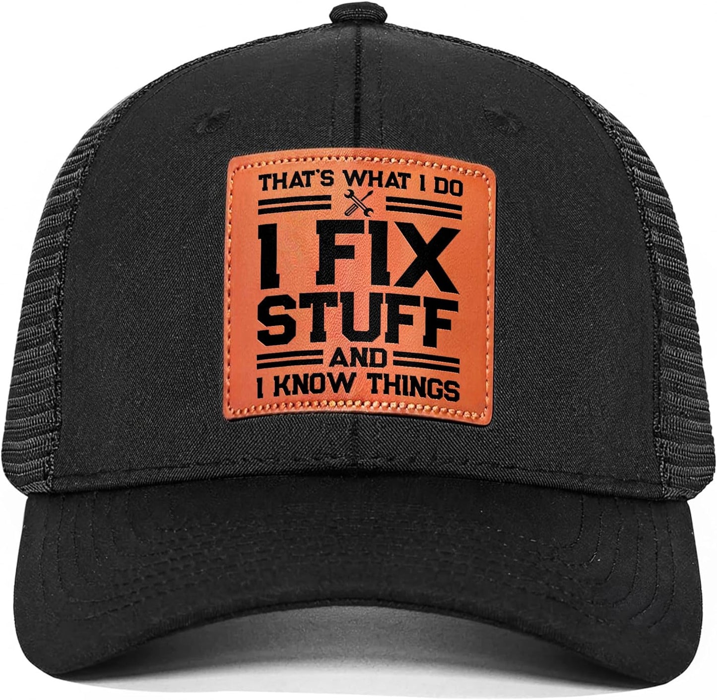 Skiennix Unique Gifts for Men | Cool Birthday Ideas for Dad, Grandpa & Him - Black Handyman Hat