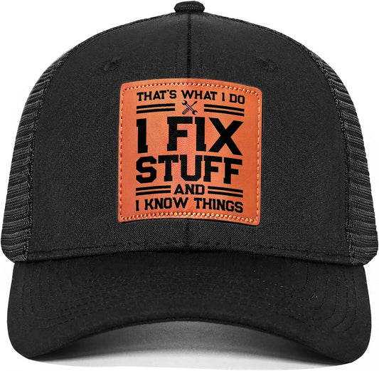 Skiennix Unique Gifts for Men | Cool Birthday Ideas for Dad, Grandpa & Him - Black Handyman Hat