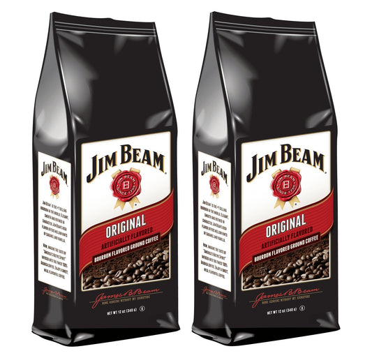 Jim Beam Original Bourbon Flavored Ground Coffee, 2 bags (12 oz ea.)