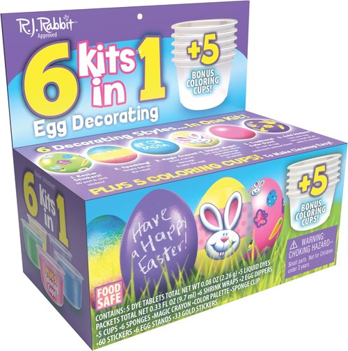 Easter Unlimited 6-In-1 Egg Decorating Kit - Creative Fun for All Ages | Perfect for Easter Celebrations