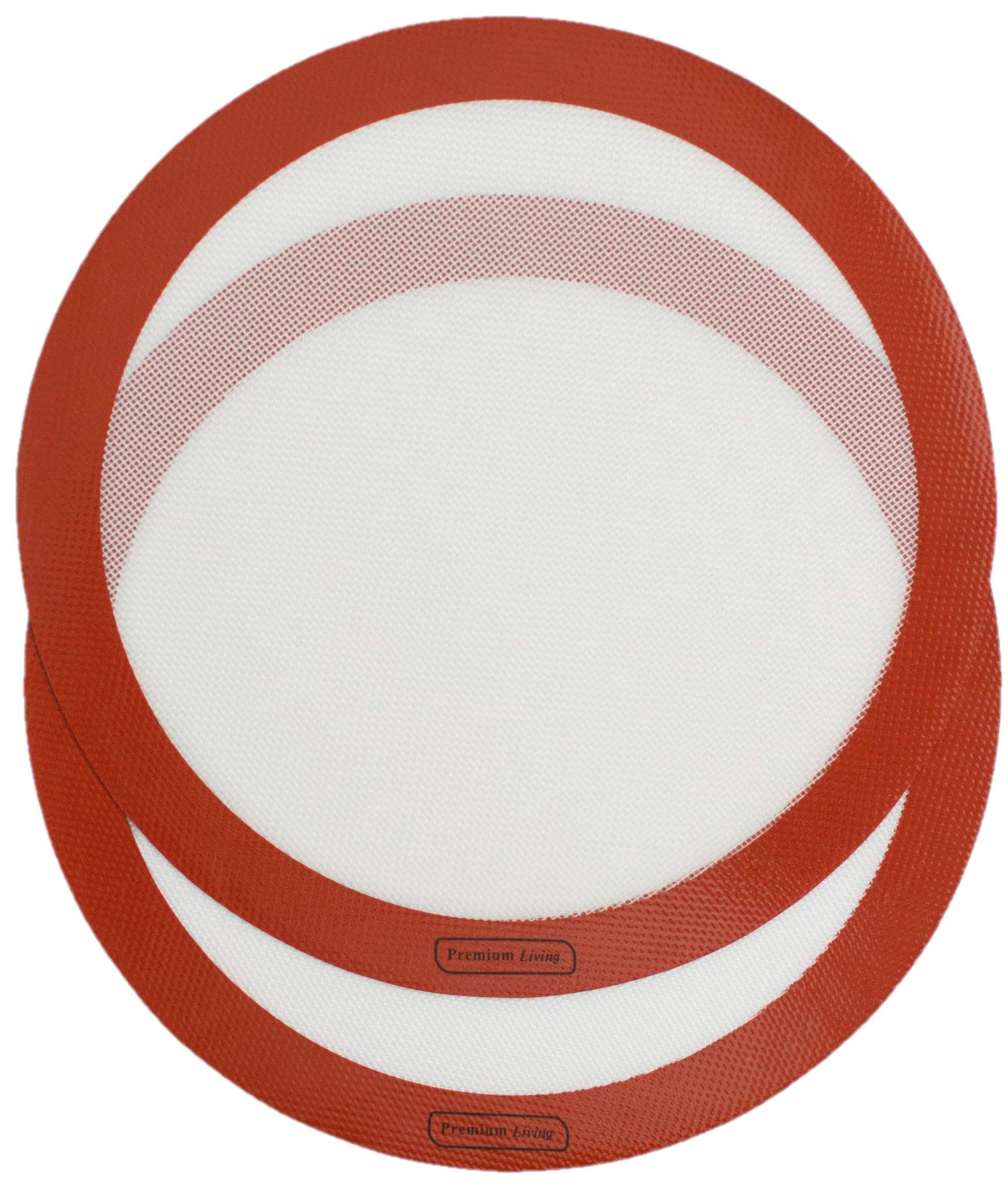 Premium Living Pizza Baking Silicone Mat 12" red (3, Red)