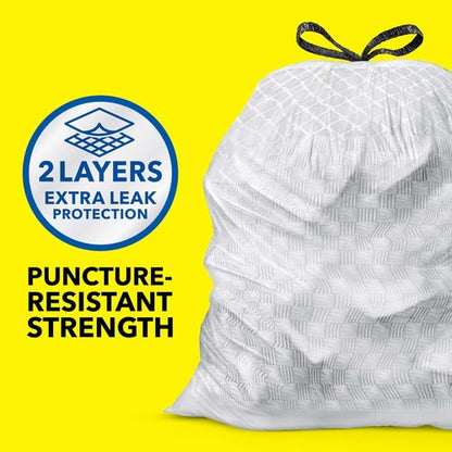 Glad ForceFlex Tall Kitchen Trash Bags - 13 Gallon Capacity, Fresh Clean Scent, 140 Count