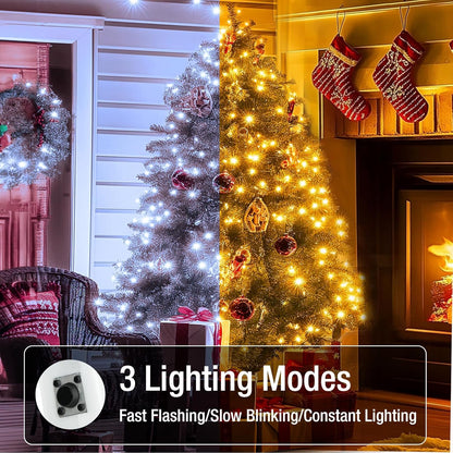 Skiennix 20 Pack Fairy Lights - 7ft Battery Operated LED Twinkle String Lights | Waterproof for Mason Jars & DIY Decor - Warm & Cold White