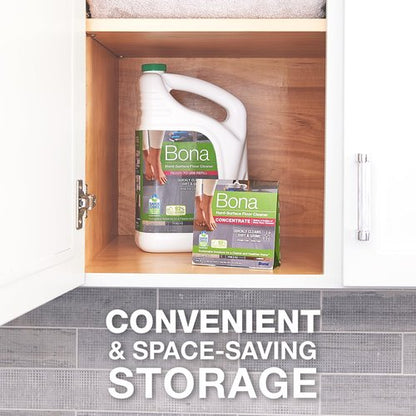 Bona Multi-Surface Floor Cleaner Concentrate - 1 fl oz - 4-Pack - Residue-Free Floor Cleaning Solution for Bona Spray Mop and Spray Bottle Refill - For Stone, Tile, Laminate, and Vinyl Floors
