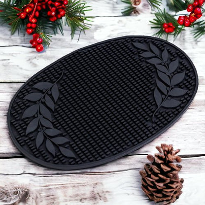 BREKX Set of 2 Bar Mats (18x12 Inches) | Drying Mats for Kitchen/Mimosa Bar Supplies/Home Cocktail Bar Supplies/Insulated Spill Mats for Bars/Non-Toxic