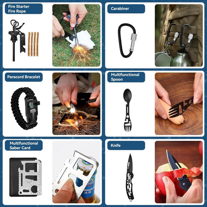 Survival Advent Calendar 2025 - 24-Day Countdown Gift Box for Adults & Outdoor Enthusiasts
