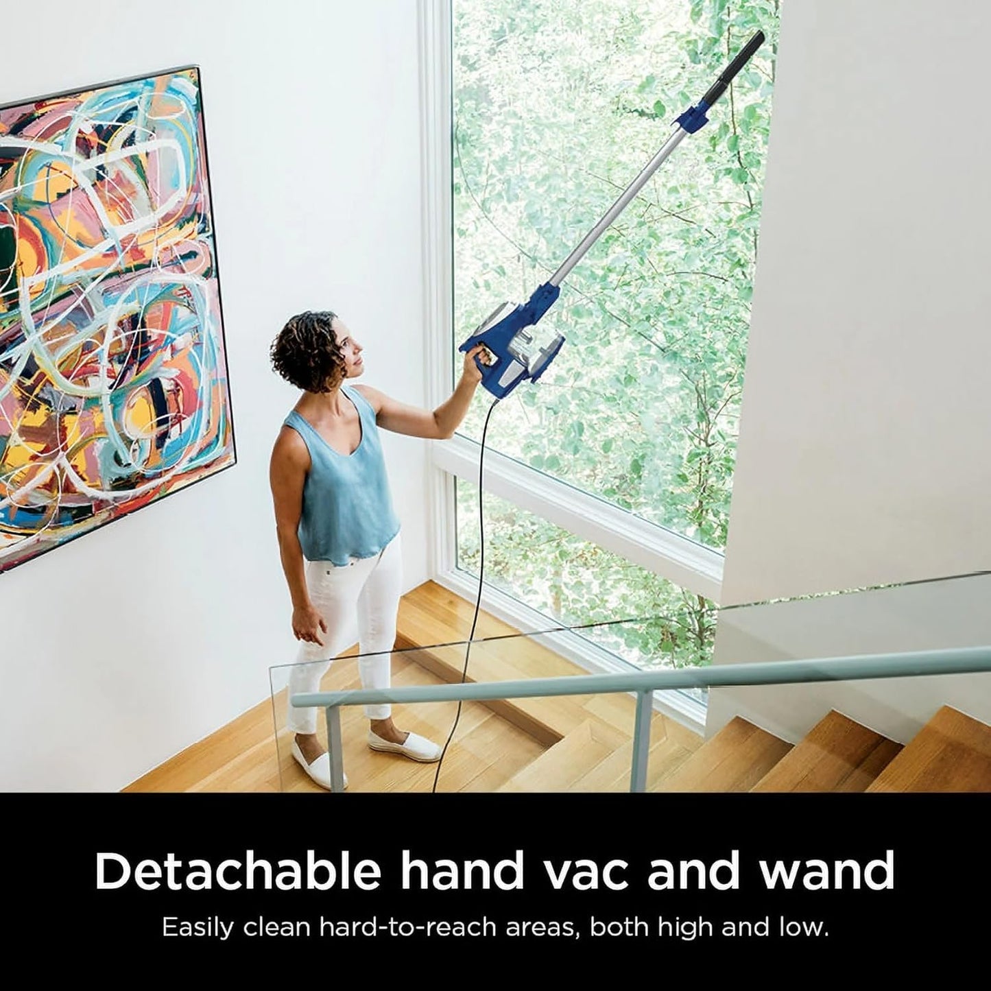 Shark HV200 Rocket Corded Stick Vacuum - Lightweight & Bagless for Carpet & Hard Floors - Blue