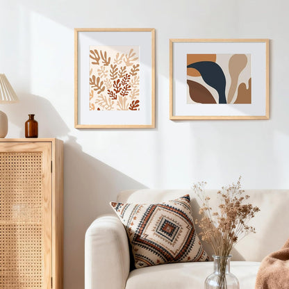Upsimples 16x20 Picture Frames - Set of 3 Natural Solid Wood for Vertical/Horizontal Display