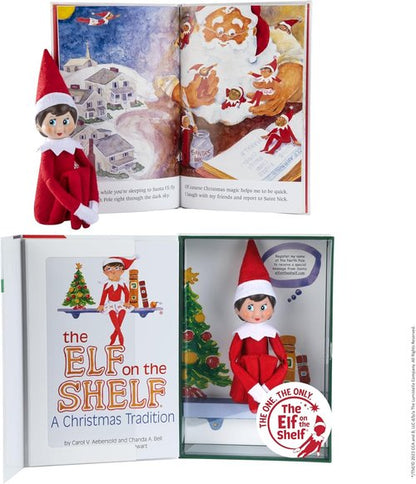 Elf On The Shelf | Girl Scout Elf with Blue Eyes - Illustrated Storybook & Keepsake Box Included