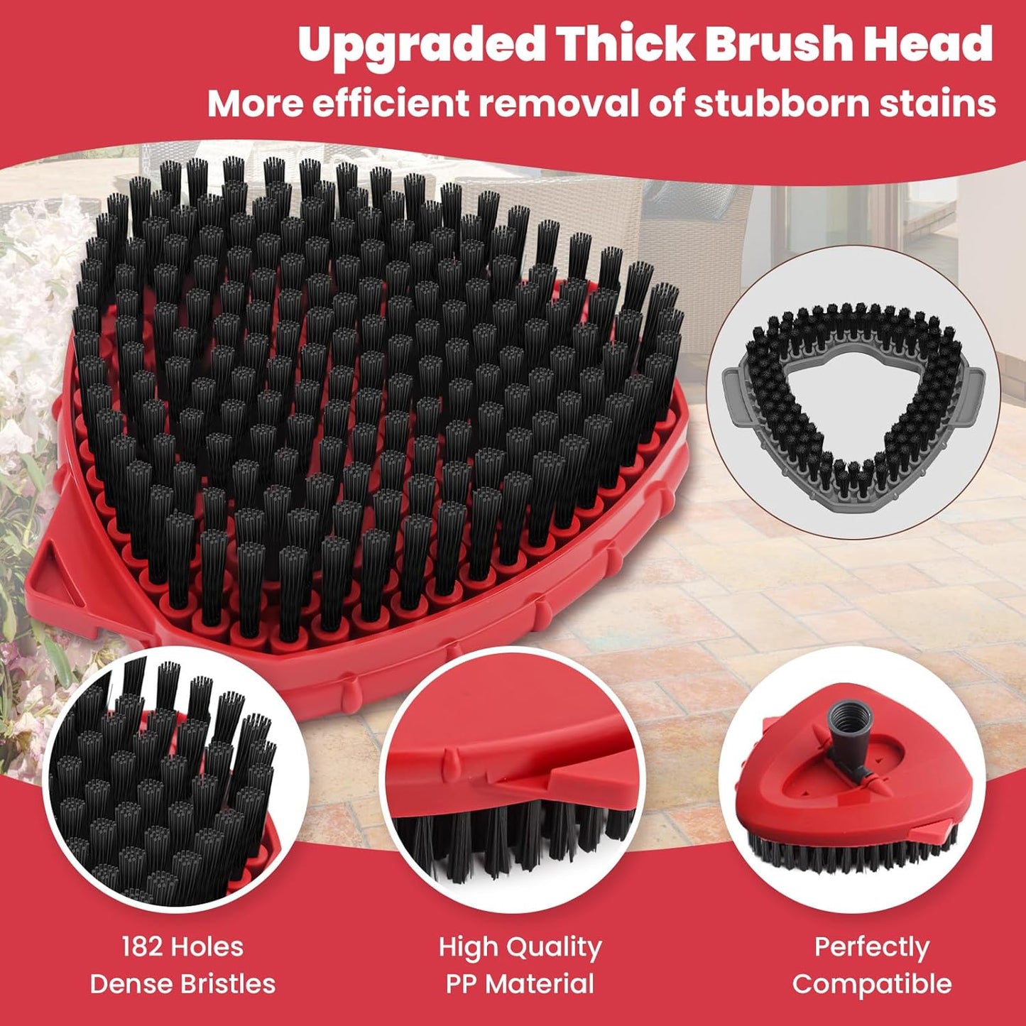 O Cedar Spin Mop Replacement Kit - 2 Microfiber Mop Heads, 58" Handle & Scrub Brush Attachment