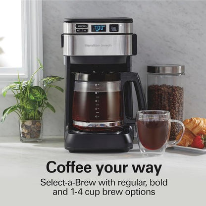 Hamilton Beach 12-Cup Programmable Coffee Maker - FrontFill Design for Easy Use