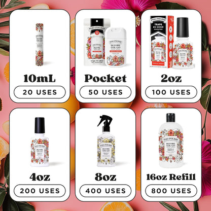 Poo-Pourri Pocket Toilet Spray - Tropical Hibiscus Travel Deodorizer | 1 Fl Oz, Up to 50 Uses, TSA Approved