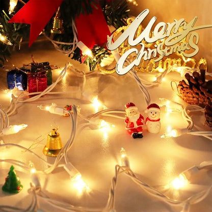 Clear Christmas Lights - 66FT Warm White Mini Lights with 200 Incandescent Bulbs | Indoor & Outdoor Holiday Decor