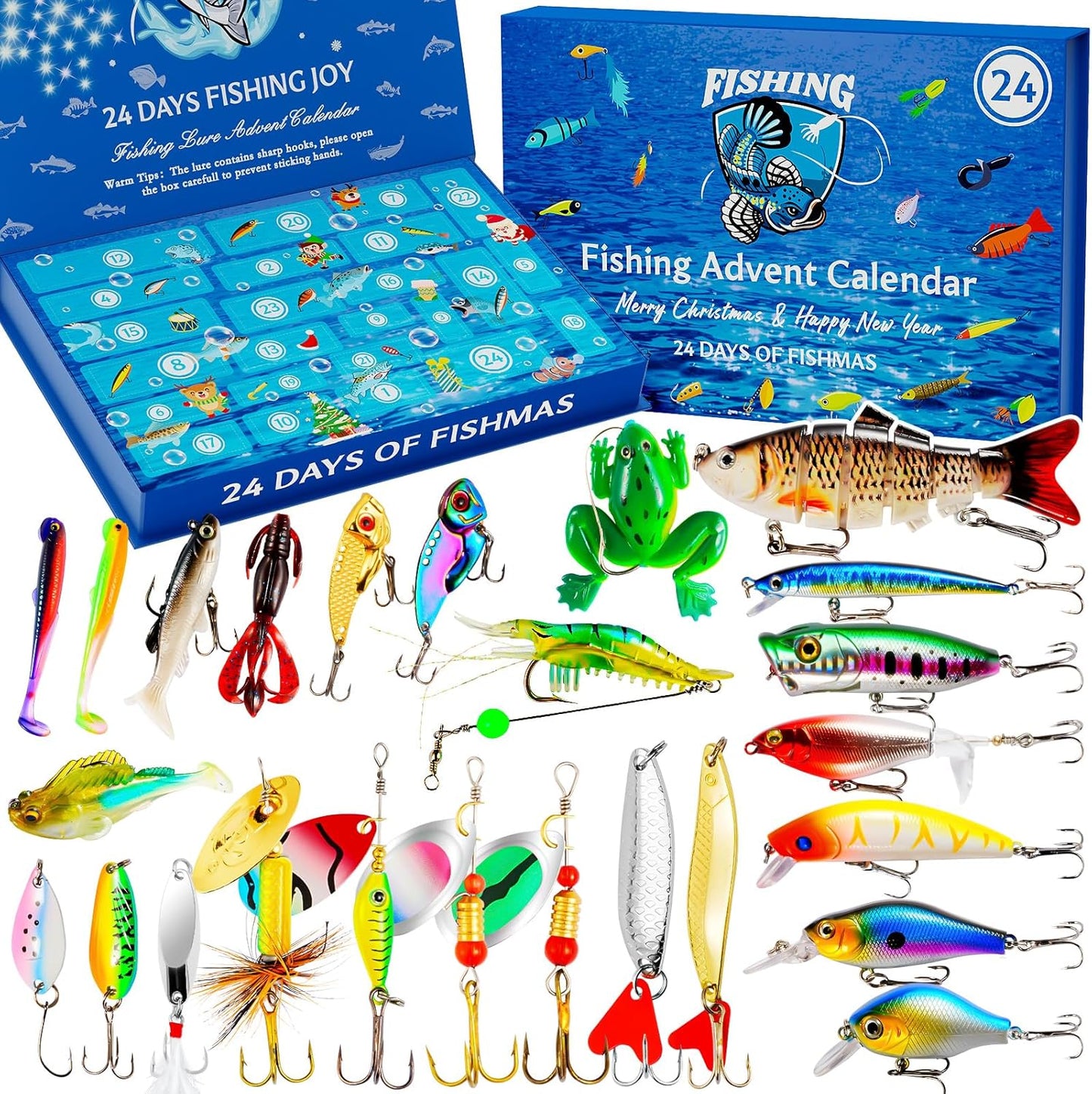 **Regine Switzerland Fishing Lure Advent Calendar 2025 - 24 Days of Christmas Surprises for Men & Teens**