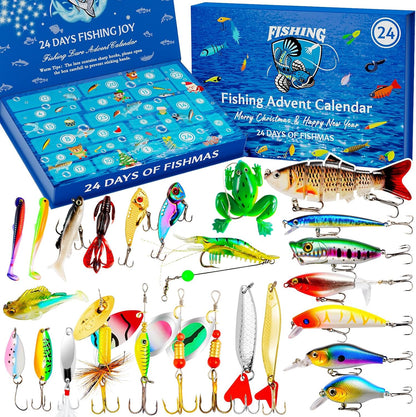 **Regine Switzerland Fishing Lure Advent Calendar 2025 - 24 Days of Christmas Surprises for Men & Teens**