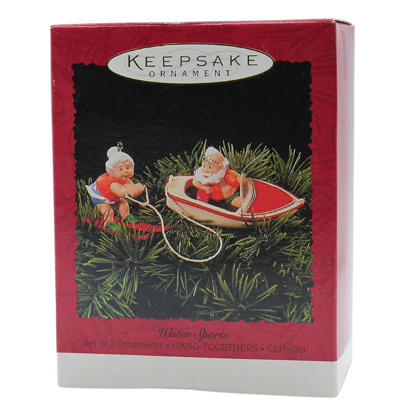 Hallmark Keepsake Ornament - 1995 Water Sports Santa & Mrs. Claus