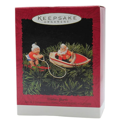 Hallmark Keepsake Ornament - 1995 Water Sports Santa & Mrs. Claus