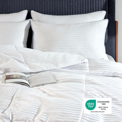 Bedsure Duvet Insert - Lightweight Quilted Cooling Comforter | Down Alternative, Queen Size, White, 88x88 Inches