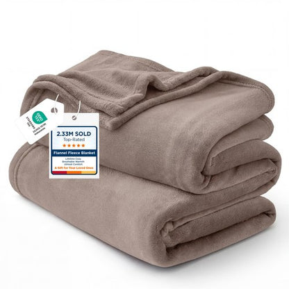 Bedsure GentleSoft Fleece King Size Blankets for Bed Mocha Brown - Soft Lightweight Plush Cozy Fuzzy Luxury Microfiber, 108x90 inches