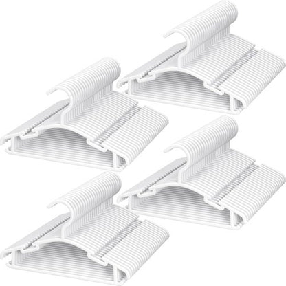 GoodtoU Baby Hangers - 100-Pack Plastic Clothes Hangers for Infants & Toddlers | Space-Saving Design