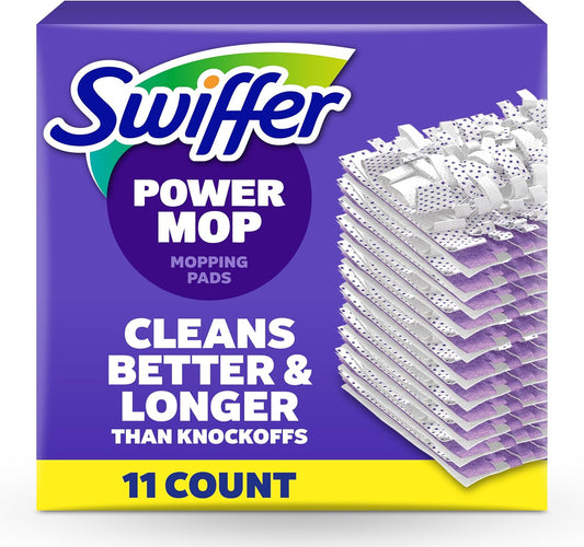 Swiffer PowerMop Multi-Surface Mopping Pad Refills - 11 Count for Effective Floor Cleaning