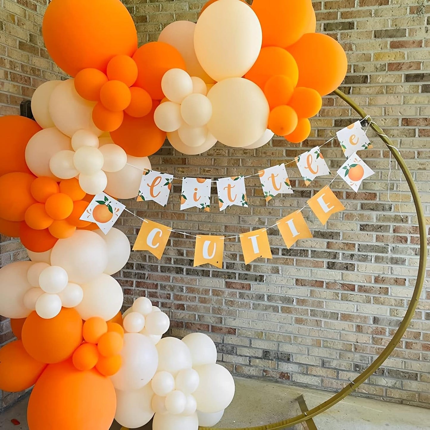 Voircoloria 105pcs Orange Balloons - 12 Inch Party Latex Balloons for Birthday & Baby Showers