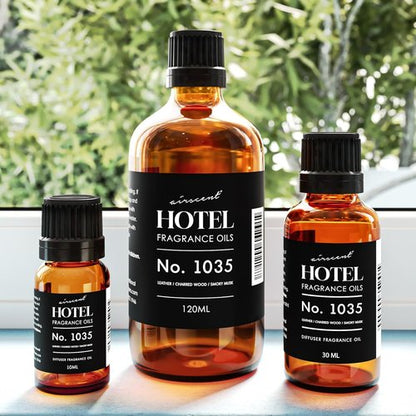 AirScent Hotel Diffuser Oil No. 1035 - Cade 26 Santal Blend Fragrance Oil for Diffusers | 10 mL Glass Bottle with Dropper