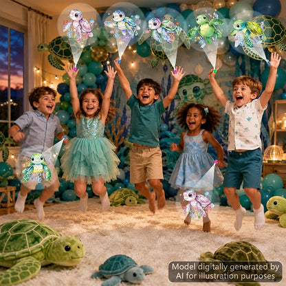 36Pcs Sea Turtle LED Finger Lights - Ocean Animal Party Favors
