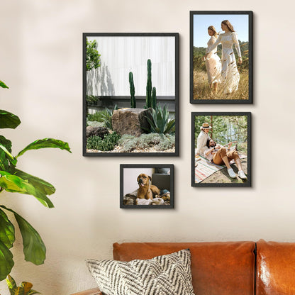 upsimples 8x10 Picture Frame, Wall Gallery Photo Frames with Engineered Wood, Black 1 Pack