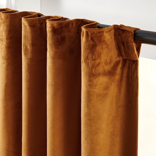 Lazzzy Gold Brown Blackout Velvet Curtains 84 Inch Long Thermal Insulated Room Darkening Curtain Drapes Luxury Back Tab Window Treatments for Bedroom Living Room 2 Panels, 52 x 84 Inch, Golden Brown