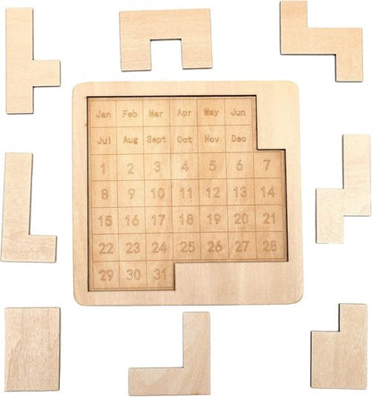 Daily Calendar Puzzle by Regine Switzerland - Challenging Wooden Puzzle for Adults | Perfect Easter Gift