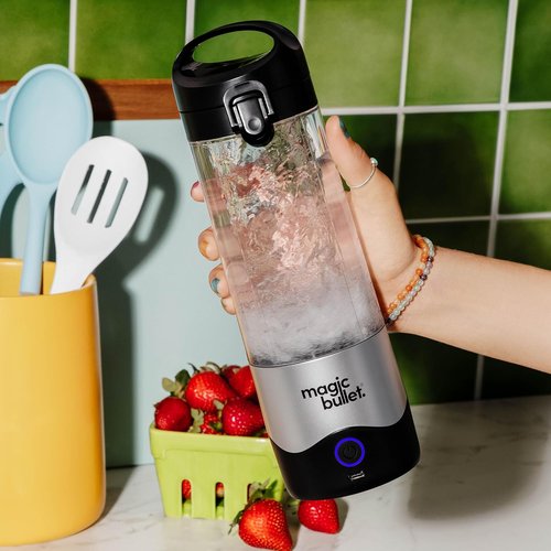 Magic Bullet Portable Blender - Compact 16 oz Silver Blender for Smoothies and Shakes