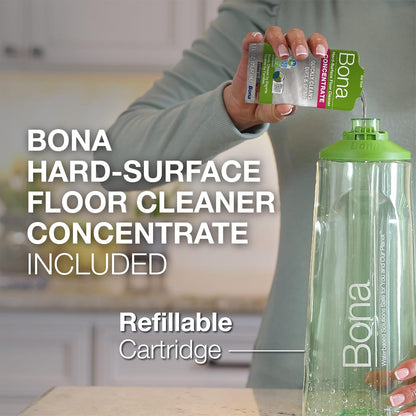 Bona Multi-Surface Floor Mop - Premium Spray Mop with Cleaner & Washable Microfiber Pad | Ideal for Stone, Tile, Laminate, Vinyl