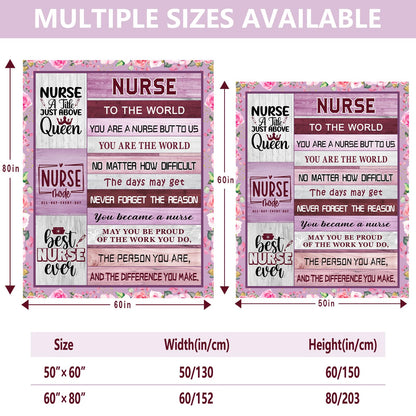 Winkwarm Nurse Gifts for Women, Nurse Week Gifts, School Nurse Graduation Gifts for Her, Nursing Appreciation Gifts for Women, Nurses Week Gifts Bulk, Nurse Throw Blanket 60Lx80W