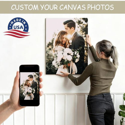 Custom Canvas Prints - Personalized Framed Wall Art for Family & Pets | 6x8in Photo Gifts
