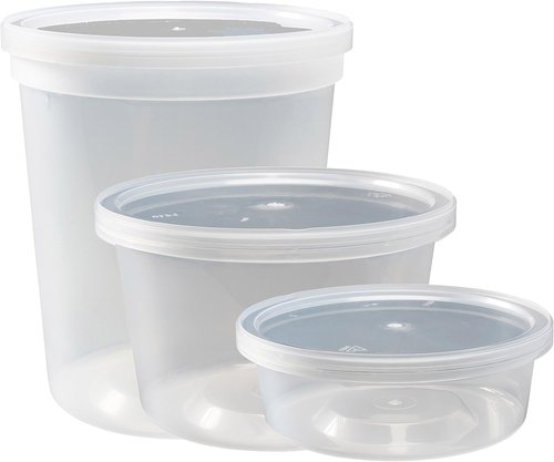DuraHome Food Storage Containers - BPA-Free Leakproof Meal Prep Deli Cups | 70 Sets in Mixed Sizes