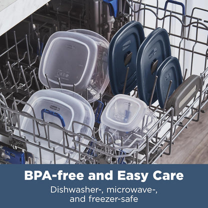 Rubbermaid Easy Find Lids® Food Storage Containers - 26-Piece Set with Vented Lids in Blue