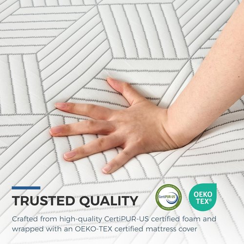 FATHOM Firm Full Mattress - 8 Inch Memory Foam for Back Pain Relief | Cool Sleep with Gel Foam