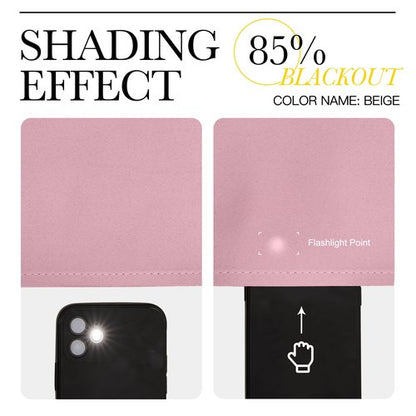 NICETOWN Blackout 80 inch Curtains for Doorway, Grommet Thermal Window Treatments Room Darkening Door Curtains for Bedroom/Home Family, Crystal Pink, W46 x L80, 2 Panels