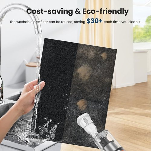 LUNINO HEPA Air Purifier - Double-Sided Design for Large Rooms up to 3000 Sq.Ft | Washable Filter & PM 2.5 Display
