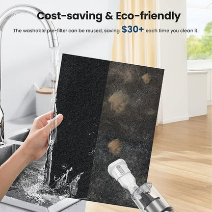 LUNINO HEPA Air Purifier - Double-Sided Design for Large Rooms up to 3000 Sq.Ft | Washable Filter & PM 2.5 Display