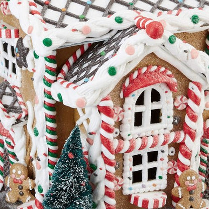 Kurt S. Adler 14-Inch Light-Up Gingerbread House | Battery-Operated Holiday Decor