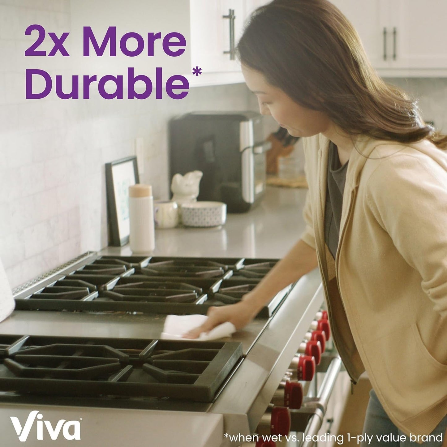 Viva Signature Cloth Paper Towels - 6 Double Rolls | 12 Single Rolls | 94 Sheets Per Roll