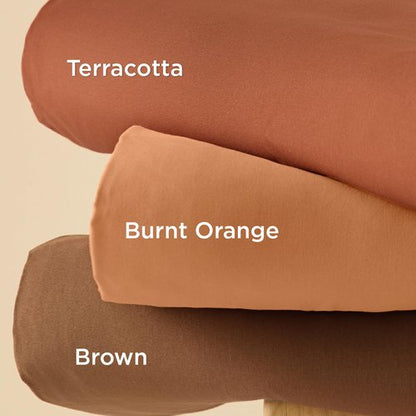 Bedsure Duvet Cover King Size - Soft Double Brushed Bedding Set for Kids & Adults, Zipper Closure, 3 Pieces, Includes 1 Duvet Cover (104"x90") & 2 Pillow Shams, NO Comforter, Terracotta