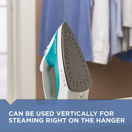 BLACK+DECKER Xpress Steam Iron, Smartsteam Technology, Aquamarine, IR05X
