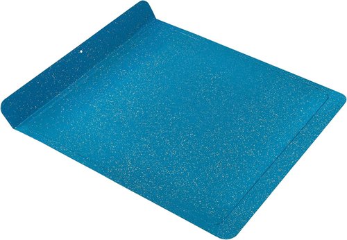CasaWare Large Baking Cookie Sheet - 12.5 x 14-Inch with 1.5-Inch Handle | Ceramic Non-Stick Coating in Blue Granite