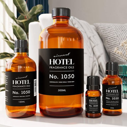 AirScent Warm Vanilla Hotel Diffuser Oil No. 1050 - Marshmallow Vanilla Tonka Bean - Premium Fragrance Oil for Ultrasonic and Waterless Diffusers and Crafting - 10 mL, 0.34 fl oz Dropper Bottle