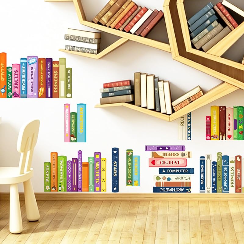 Books Wall Decals - Bookshelf Decal Variation of THIS Listing