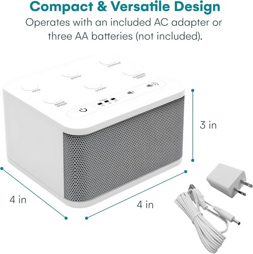 Big Red Rooster Sleep Sound Machine - Portable White Noise Device for Kids & Babies | Rain & Nature Sounds - 4x4x3 in