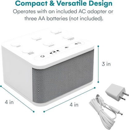 Big Red Rooster Sleep Sound Machine - Portable White Noise Device for Kids & Babies | Rain & Nature Sounds - 4x4x3 in